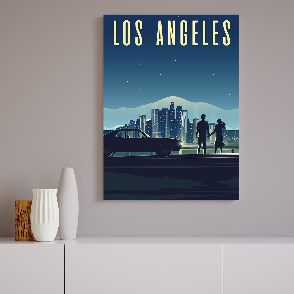 Jual "Los Angeles" Poster Kayu (30x22) | Shopee Indonesia