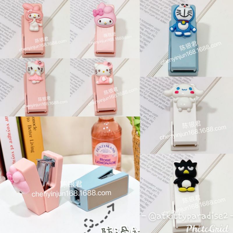Jual Stapler Staples Mini + Isi Karakter My Melody Hello Kitty Doraemon ...