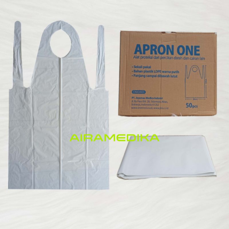 Jual Apron Plastik Onemed Alat Pelindung Celemek Plastik Apd Apron