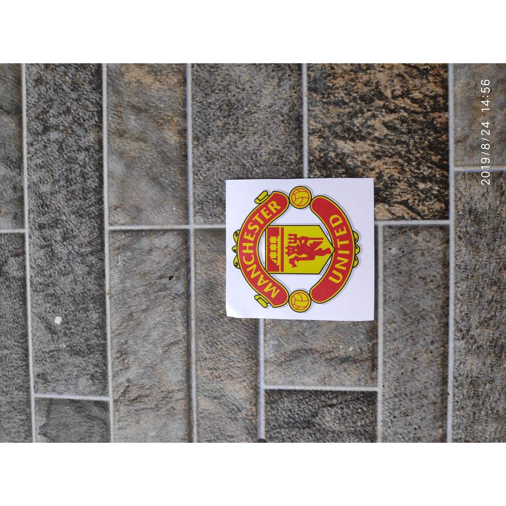 Jual Stiker Logo Klub Bola Manchester United MU Casing HP Motor Helm ...