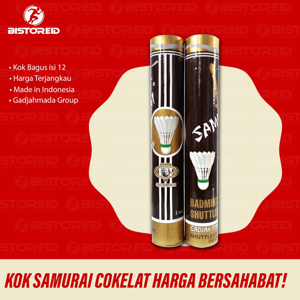 Jual GADJAHMADA SAMURAI COKLAT Shuttlecock / Kok Badminton Bulutangkis ...