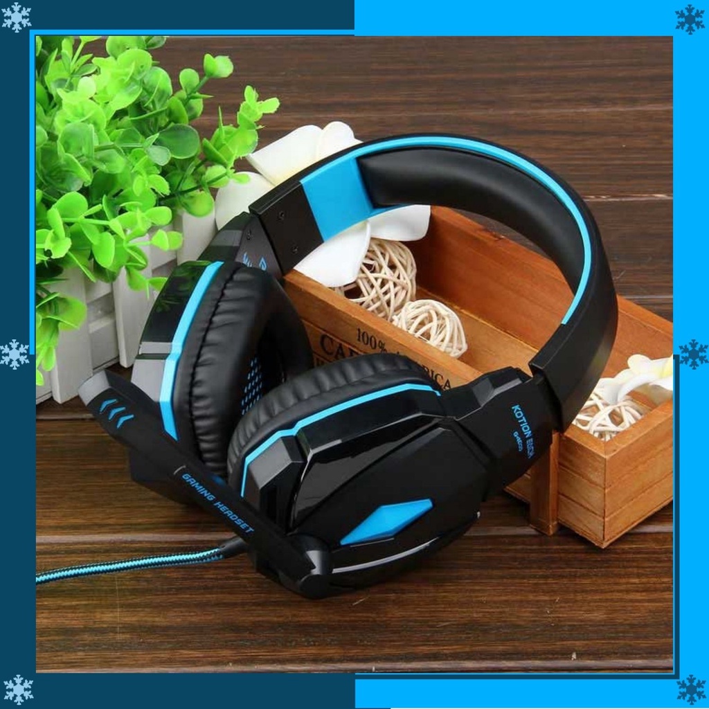 Headset Gaming Headphone Gaming Headset Mic Headset Kabel Headset Gaming Murah Kotion Each G4000 Gaming Headset Surround Headband with LED