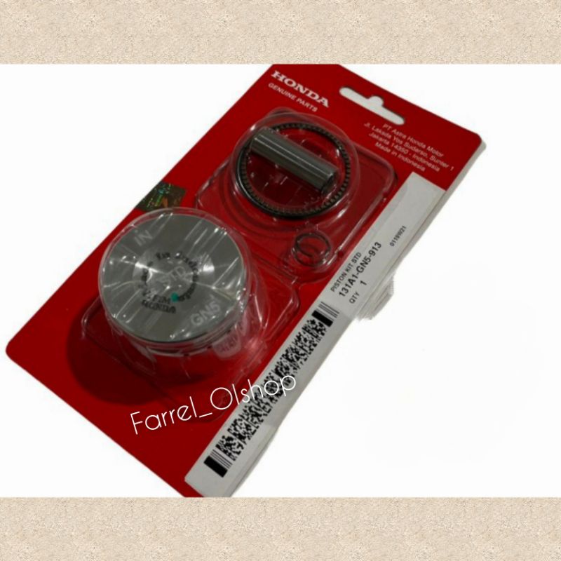 Jual SEHER PISTON SET KIT HONDA WIN 100 ORIGINAL AHM Shopee Indonesia