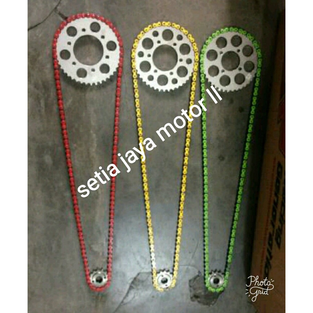 Jual gear sss 415 ninja RR R rantai warna Bagus