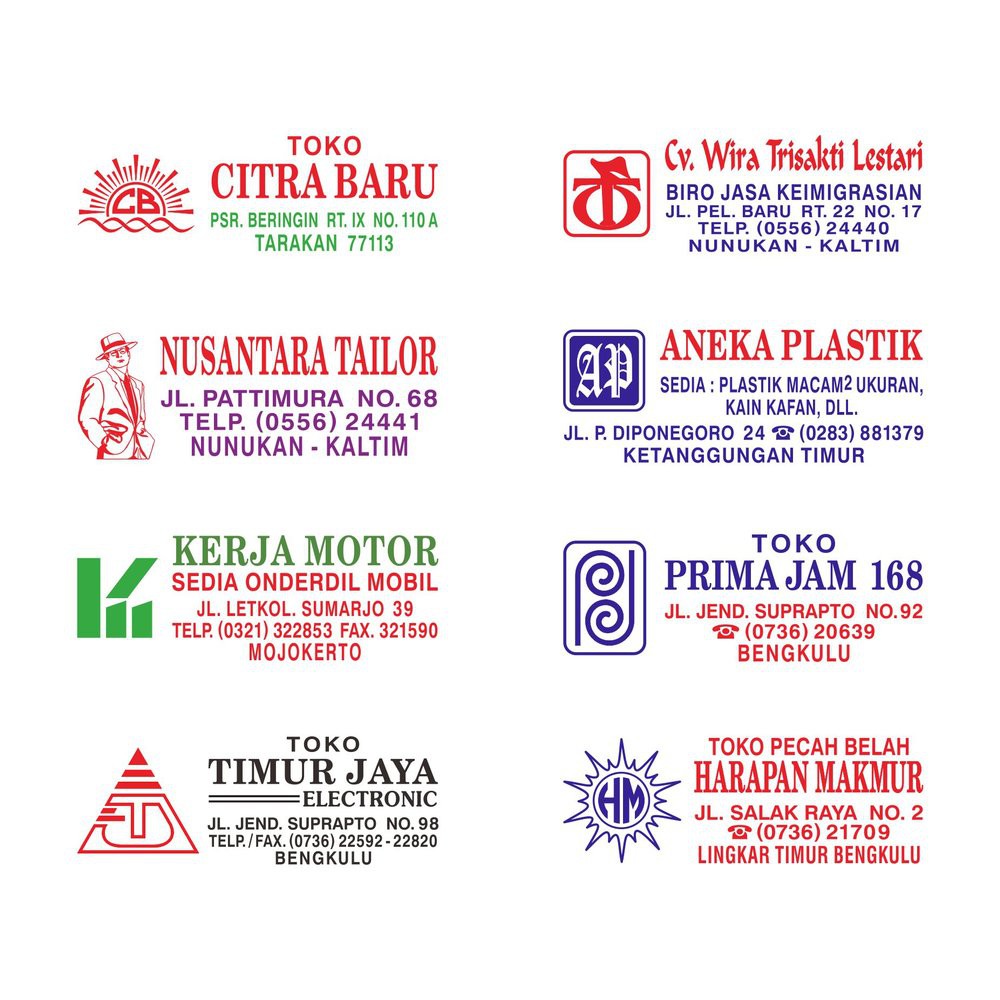 Jual Stempel Flash 3 Warna + Tinta + Desain Gratis | Shopee Indonesia