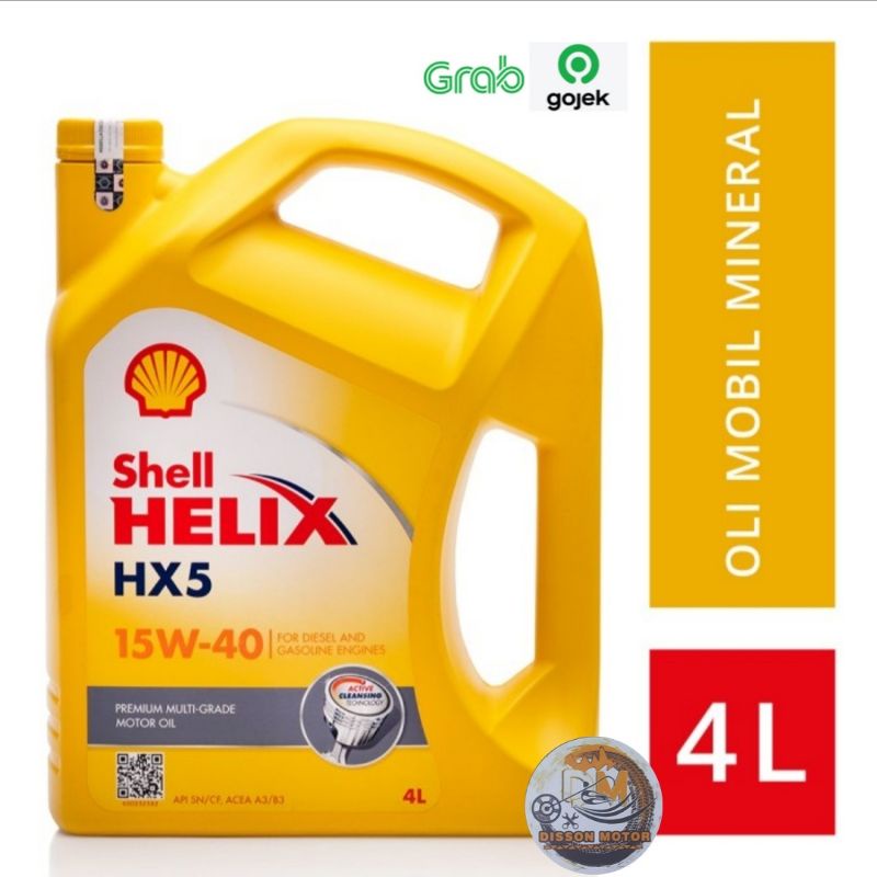 Jual Shell Helix HX5 15W40 4Liter Oli Mesin Shell Helix | Shopee Indonesia