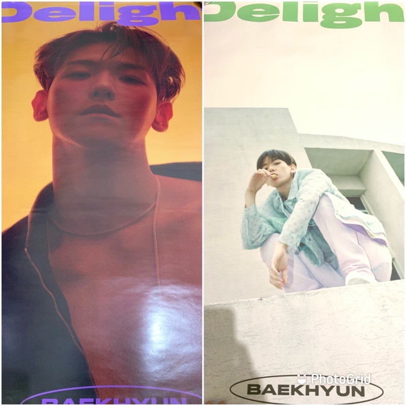 Jual Poster Only Exo Baekhyun Official Delight Album Shopee Indonesia 0308