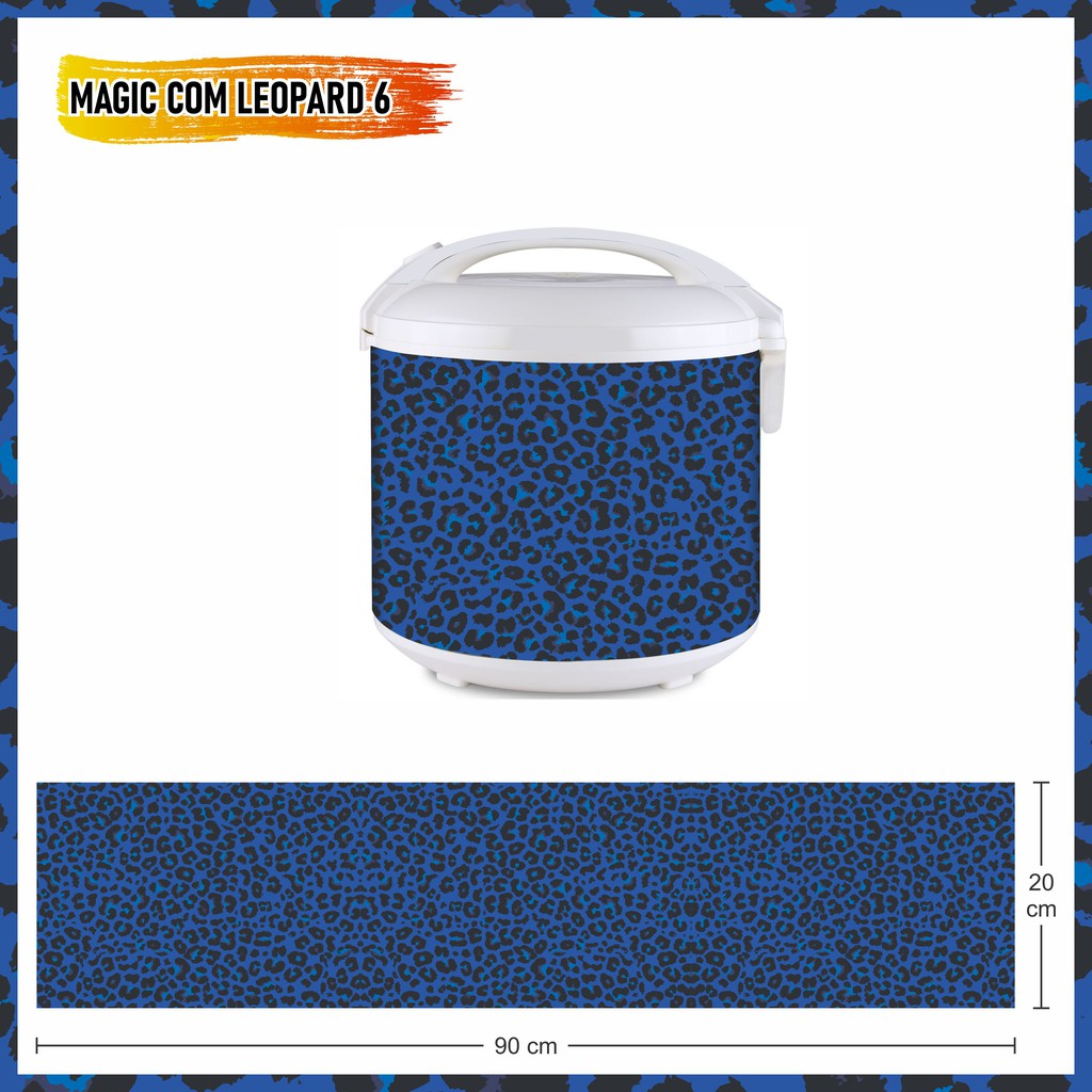 Jual STIKER MAGIC COM atau STICKER RICE COOKER Motif Terbaru - LEOPARD ...