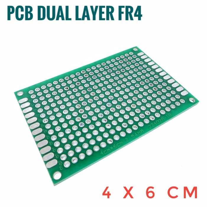 10 PCB Prototipo Doppia Faccia 40x60 Mm (4x6 Cm) FR4 Forato Universale - Breadboard