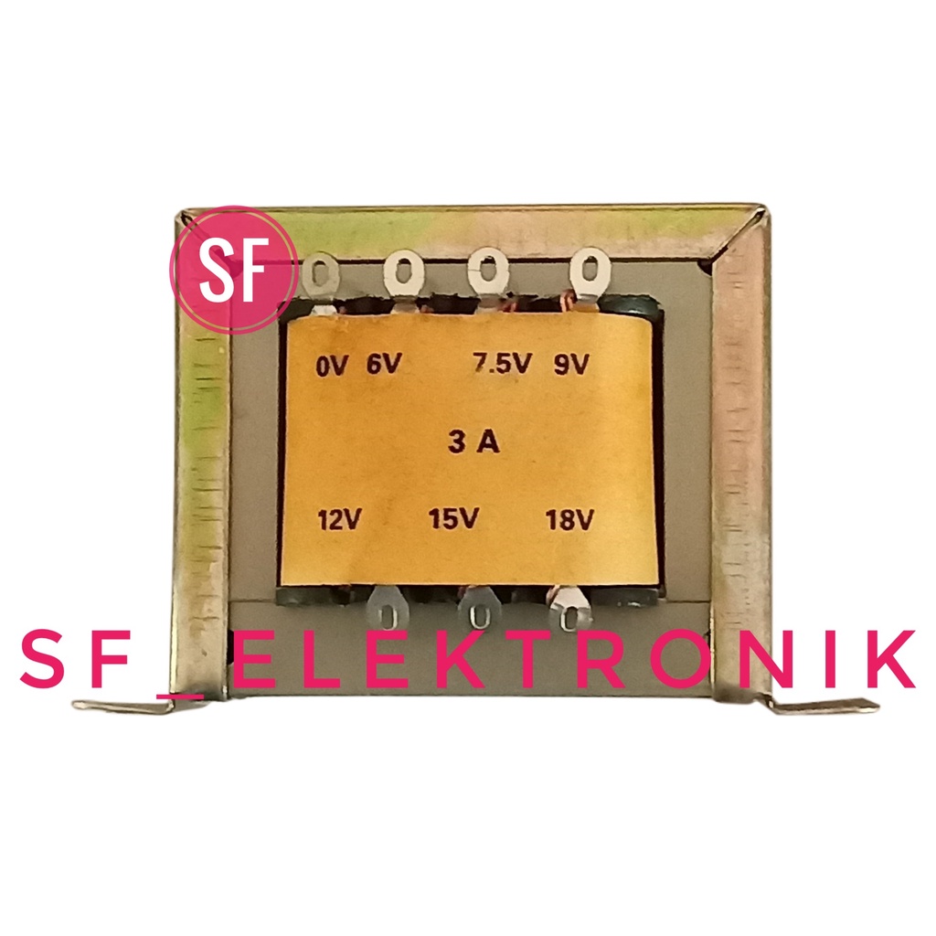 Jual Trafo Transformator 3A 0-18V NON CT Merk SANKEN | Shopee Indonesia