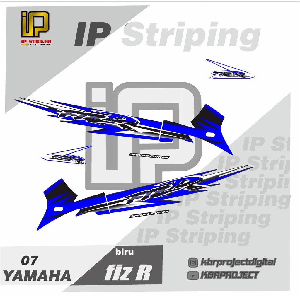 Jual (cod) stiker motor - striping fiz r - motor yamaha - motor ...