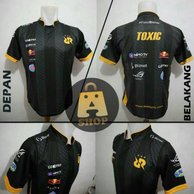 Jual Jersey Kaos Gaming RRQ 2019 custom nickname free stiker | Shopee ...