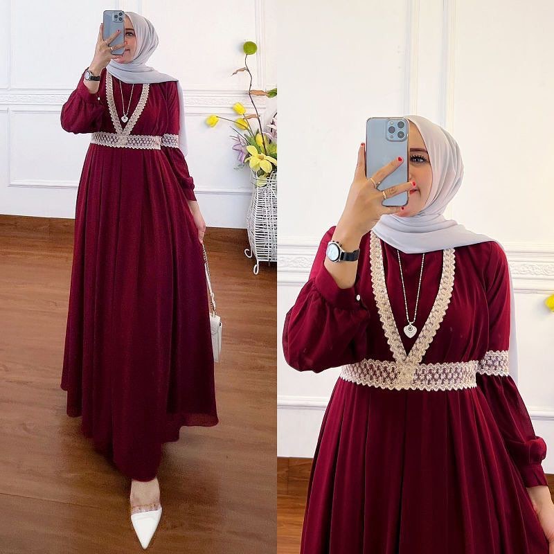 Jual Baju Gamis Wanita Terbagus Dress Wanita Fashion Muslim Terbagus