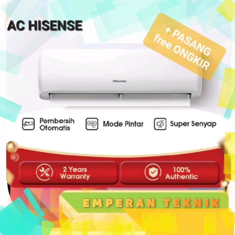 Jual AC HISENSE 1 PK AN09CDG + PASANG MURAH LOW WATT | Shopee Indonesia