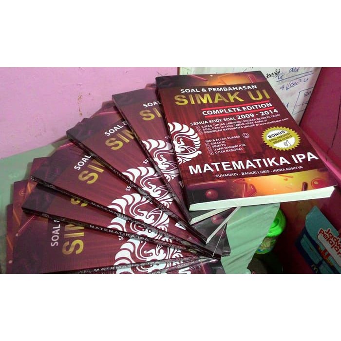 Jual Buku Soal Dan Pembahasan SIMAK UI Matematika IPA Complete Edition ...