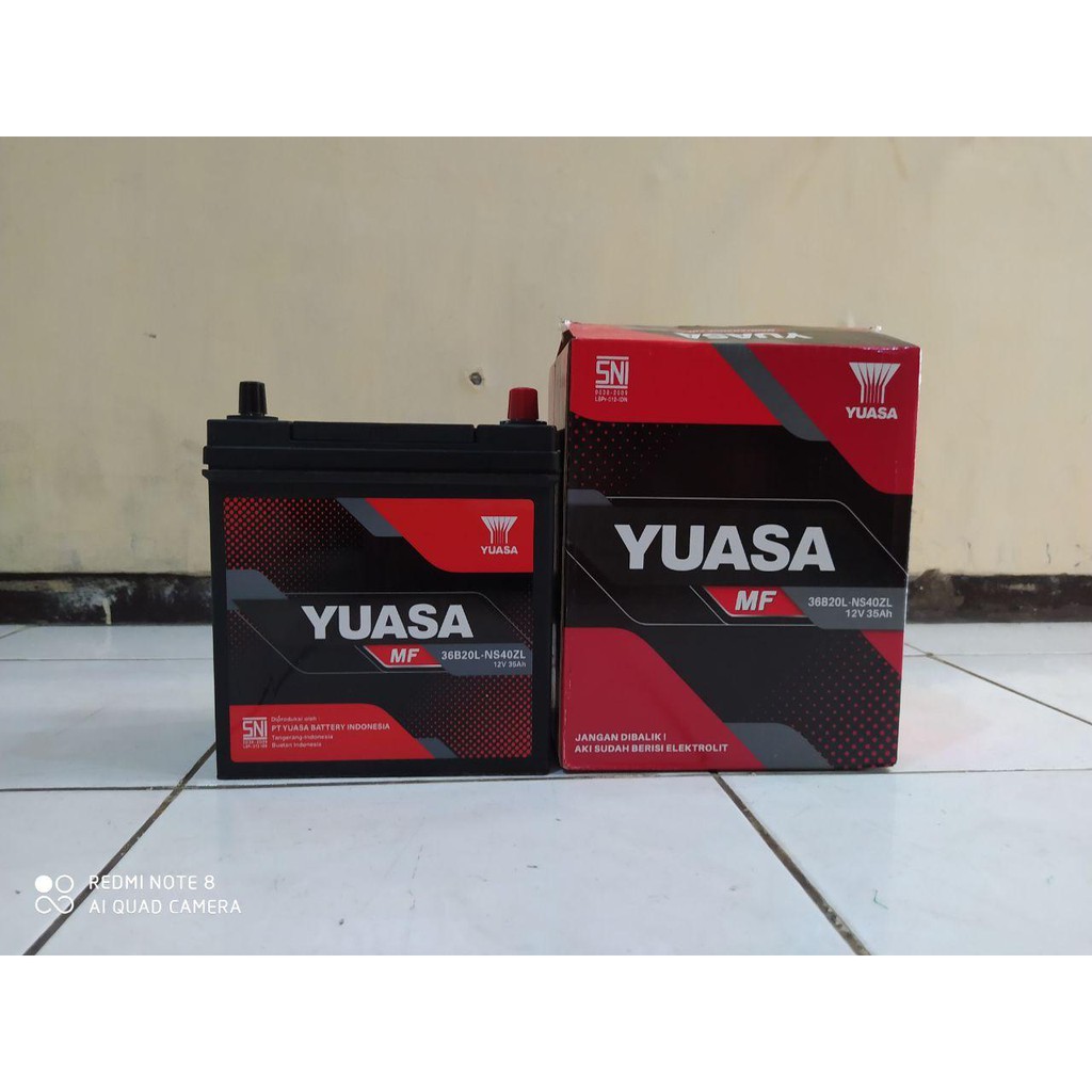 Jual Aki Mobil Honda Brio Yuasa Mf Kering Ns40zl 12v35ah Shopee