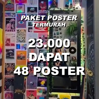 Jual [16 PCS] POSTER BAND CLASSIC METAL ROCK POP A4/A5/A6 - Set A