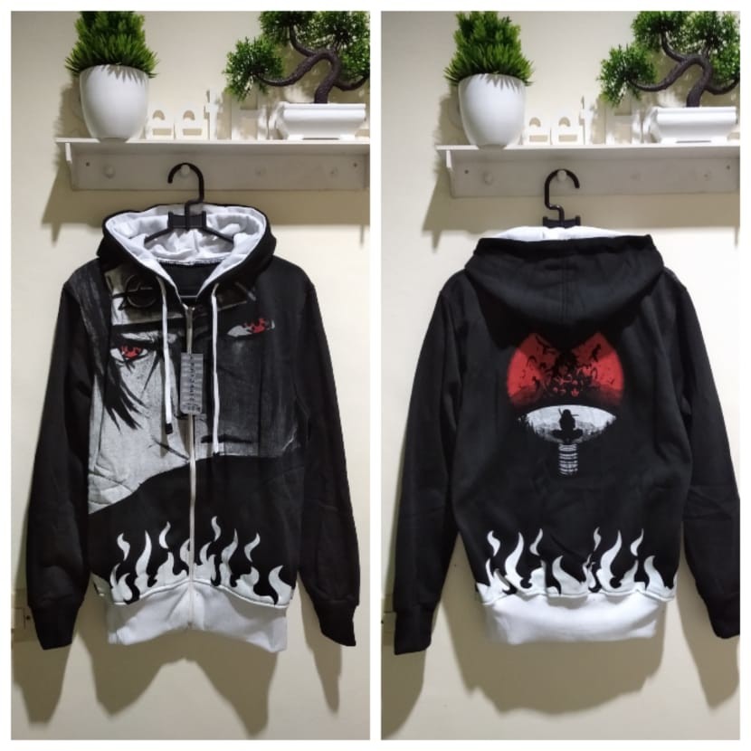 Jual PROMO Jaket Anime Kids Itachi Sharingan - Free Stiker Anime - Free ...