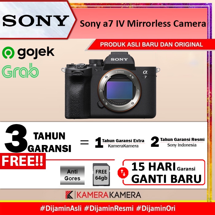 Jual SONY Alpha A7 Mark IV / A7 Mark 4 / Alpha 7 Mirrorless Digital ...