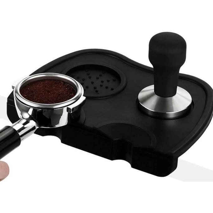 Jual tamping mat silicone / alas tamper mat kopi press espresso