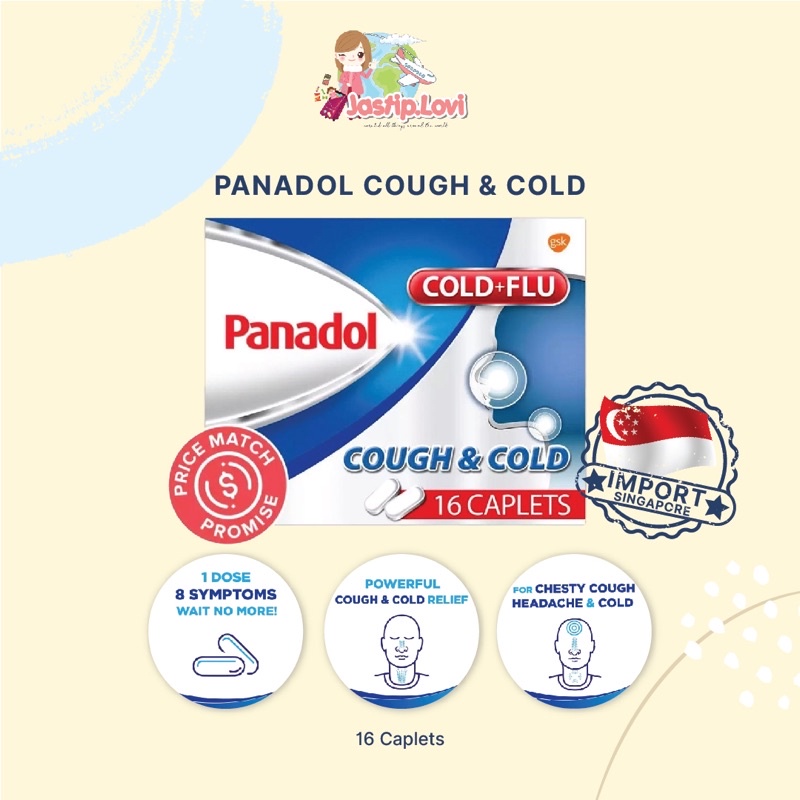 Jual Panadol Cough and Cold Singapore isi 16 tabs Shopee Indonesia