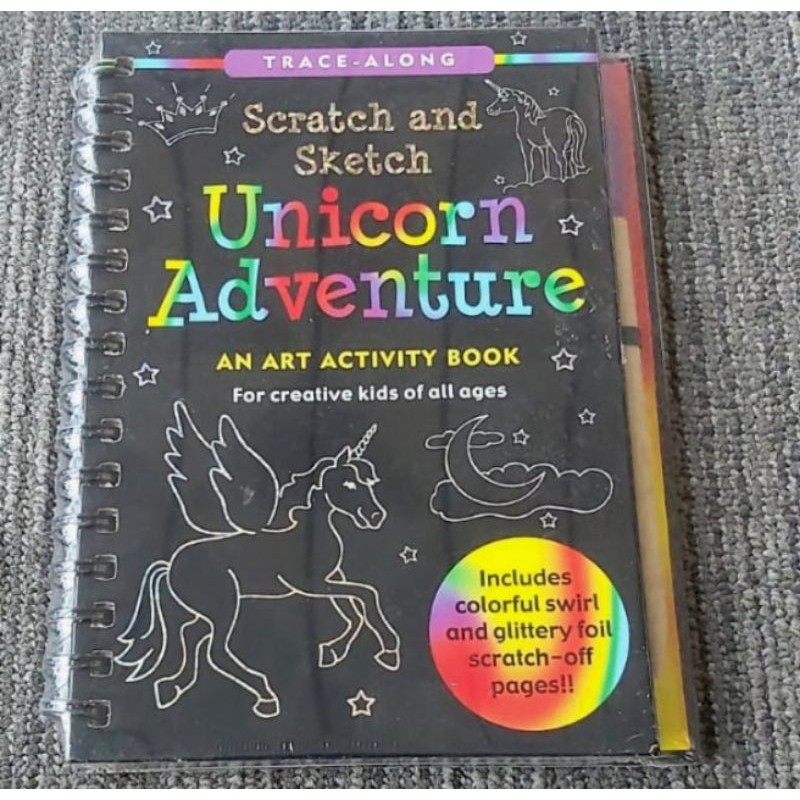 Scratch & Sketch Unicorn Adventure (Trace-Along): An Art Activity