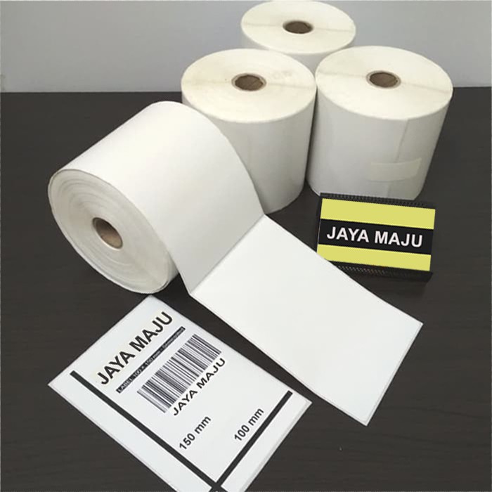 Jual LABEL BARCODE SEMICOATED 100 X 150 100X 150 1LINE GAP SEMICOATED ...