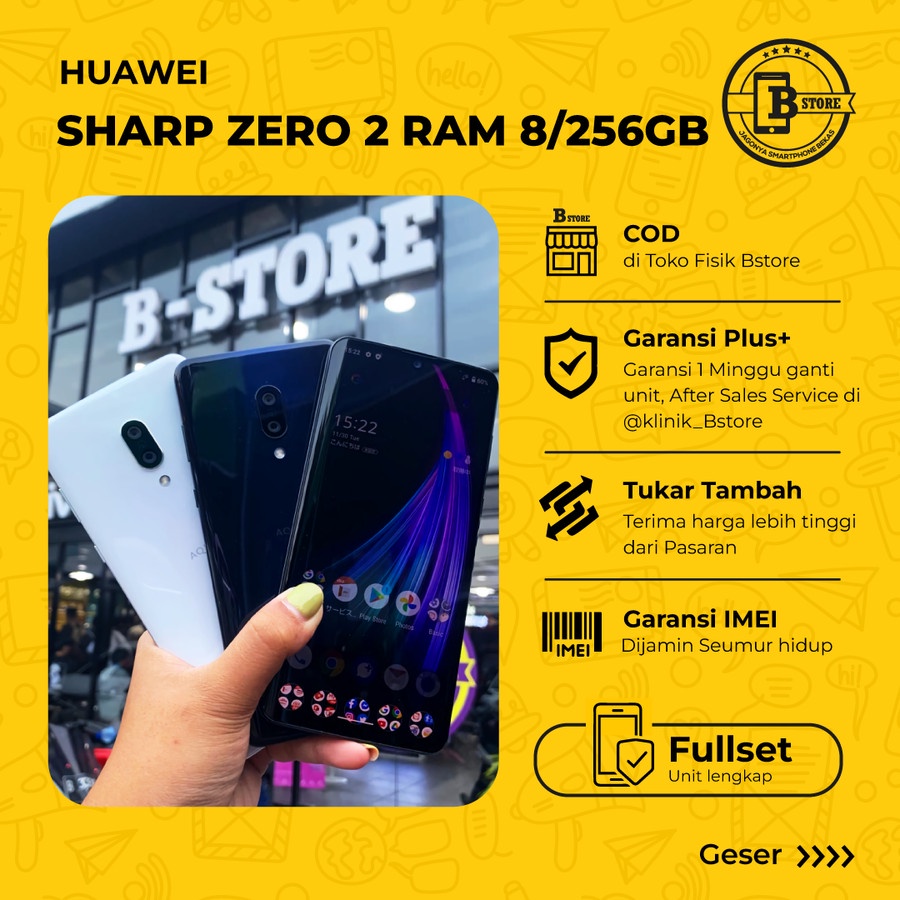 Jual Sharp Aquos Zero 2 AU - 256GB 8GB - BATANGAN - 256GB 8GB - COD SMR ...