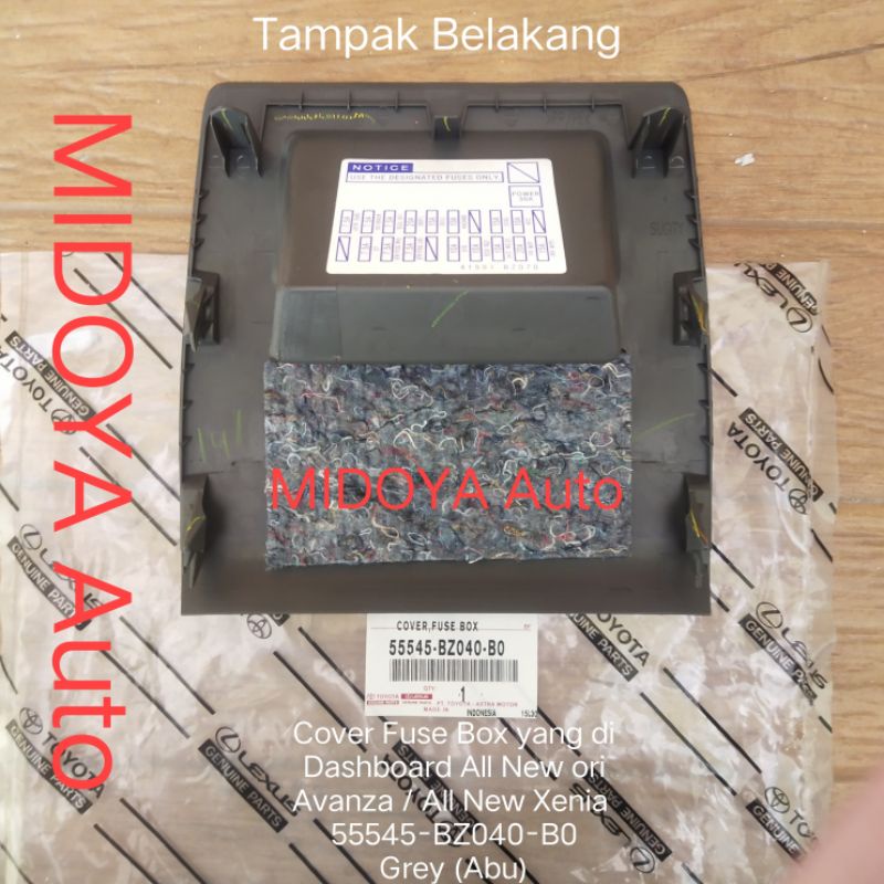 Jual Cover Fuse Box yang di Dashboard All New Avanza All New Xenia ori ...