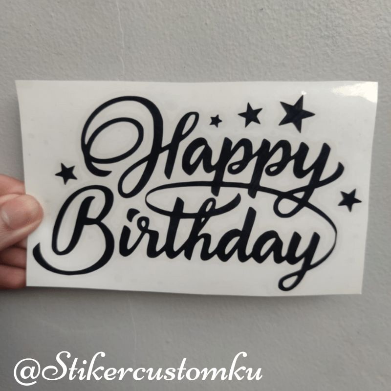 Jual Stiker Happy Birthday Sticker Cutting Balon Pvc Shopee Indonesia 8332