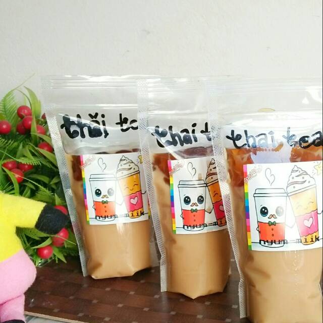 Jual Es thai tea jelly kemasan 250 ml (go send only) Shopee Indonesia