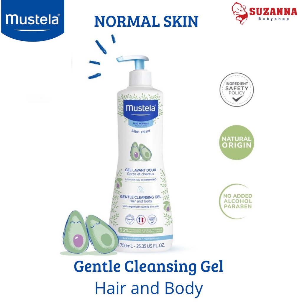 Jual Mustela Gentle Cleansing Gel Hair and Body Normal Skin / 2in1 Body