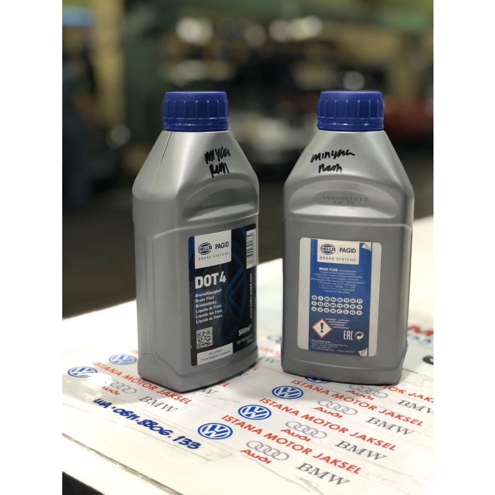 Jual MINYAK REM DOT 4 HELLA PAGID 500ML Shopee Indonesia