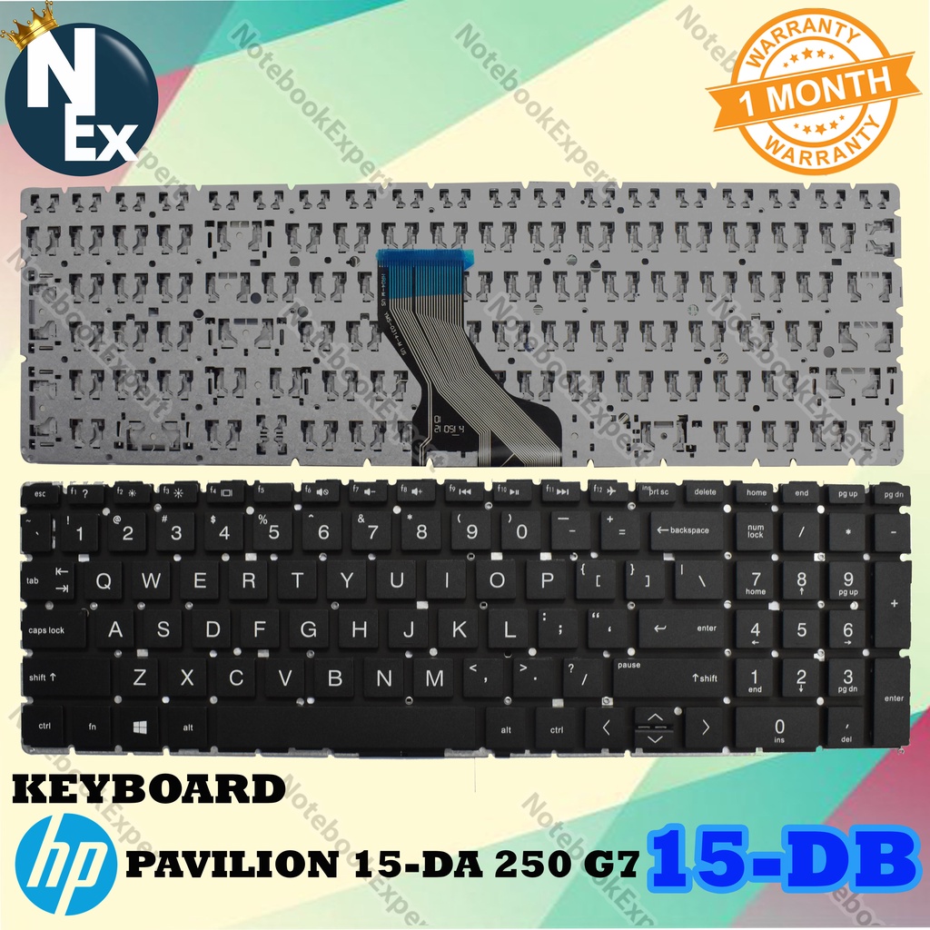Jual KEYBOARD HP PAVILION 15DB 15DA 250 G7 BLACK NUMLOCK Shopee
