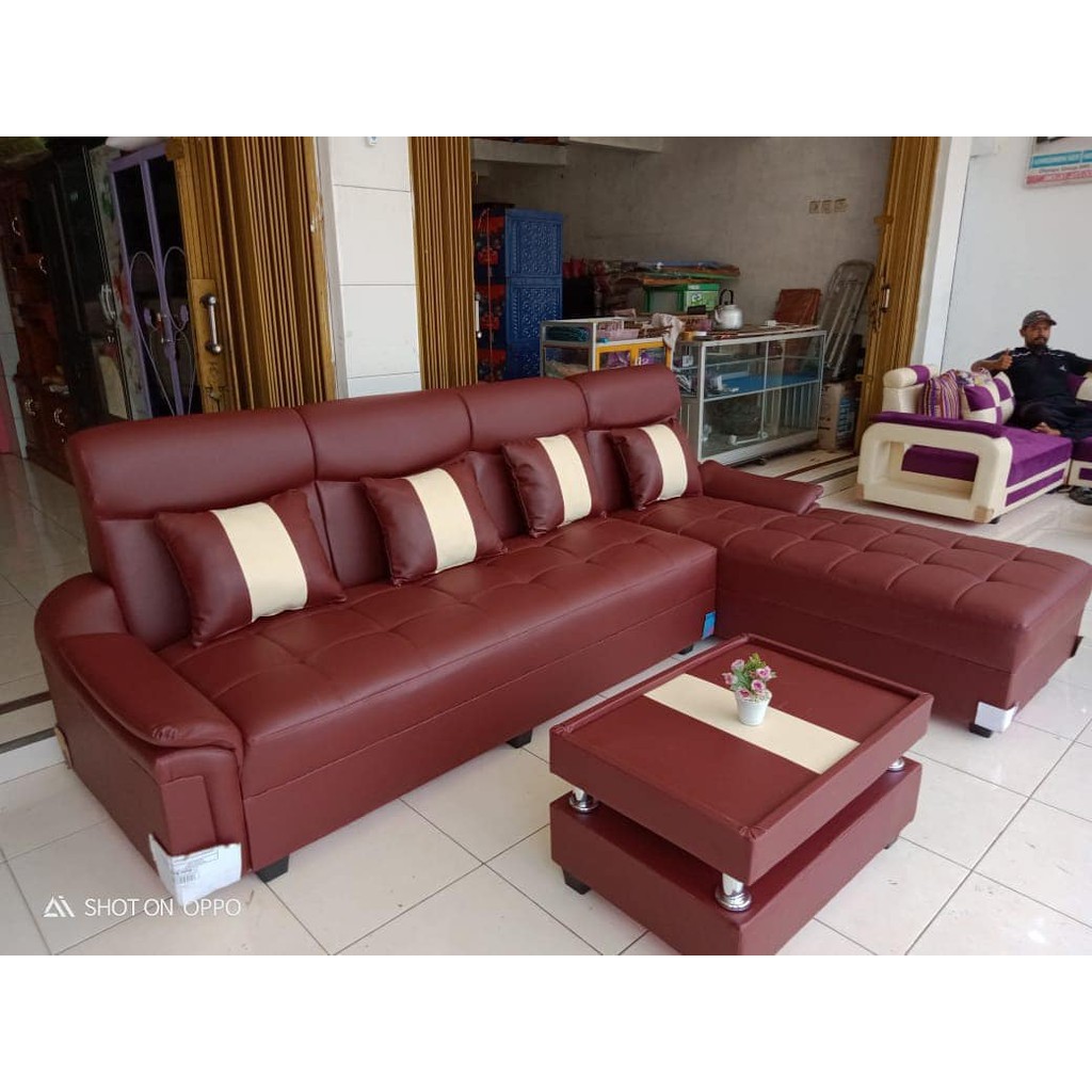 Jual Sofa L OSCAR + Meja ORIGINAL (Tag: Sofabed, Bangku Sudut Tengah ...