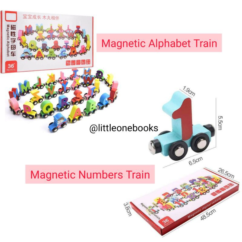 magnetic alphabet train