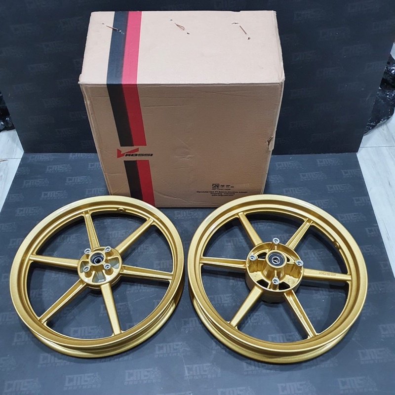 Jual Velg Velek Racing V-Rossi Palang 6 Ninja R Sprint Derik R17 Gold ...