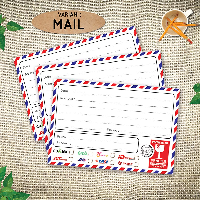 Jual Stiker Size Besar Alamat Pengiriman Olshop - Sticker Shipping ...