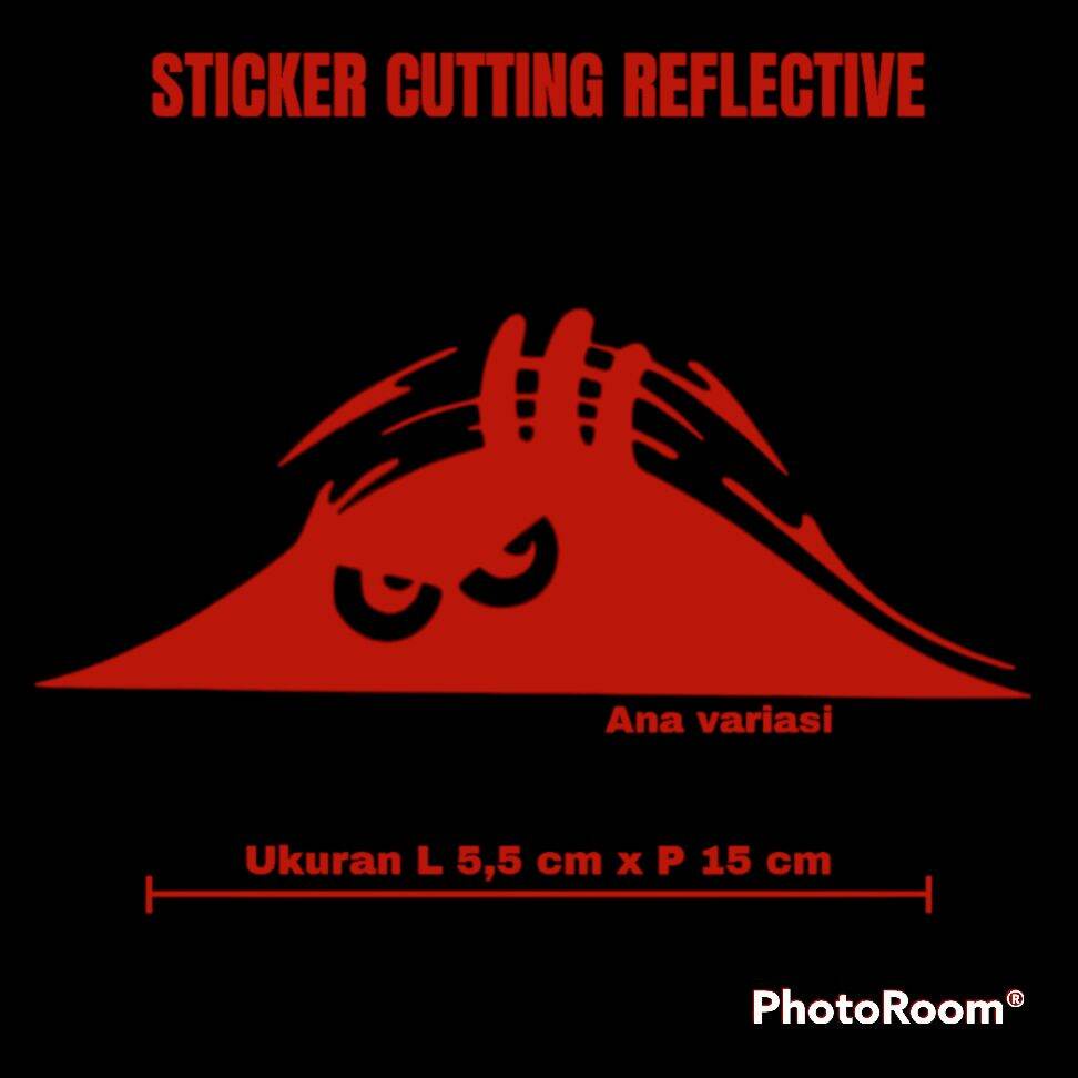 Jual Stiker Ngintip Sticker Cutting Ngintip Reflective Stiker Lucu Ngintip Shopee Indonesia