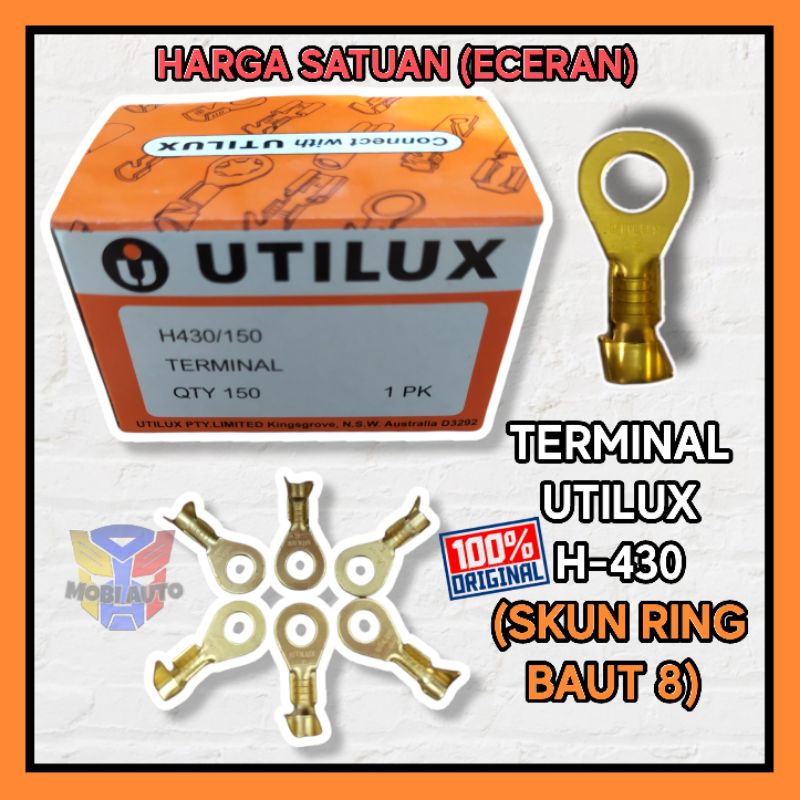 Jual Terminal Utilux Skun Ring M5 Baut 8 H 430 Asli Original Eceran