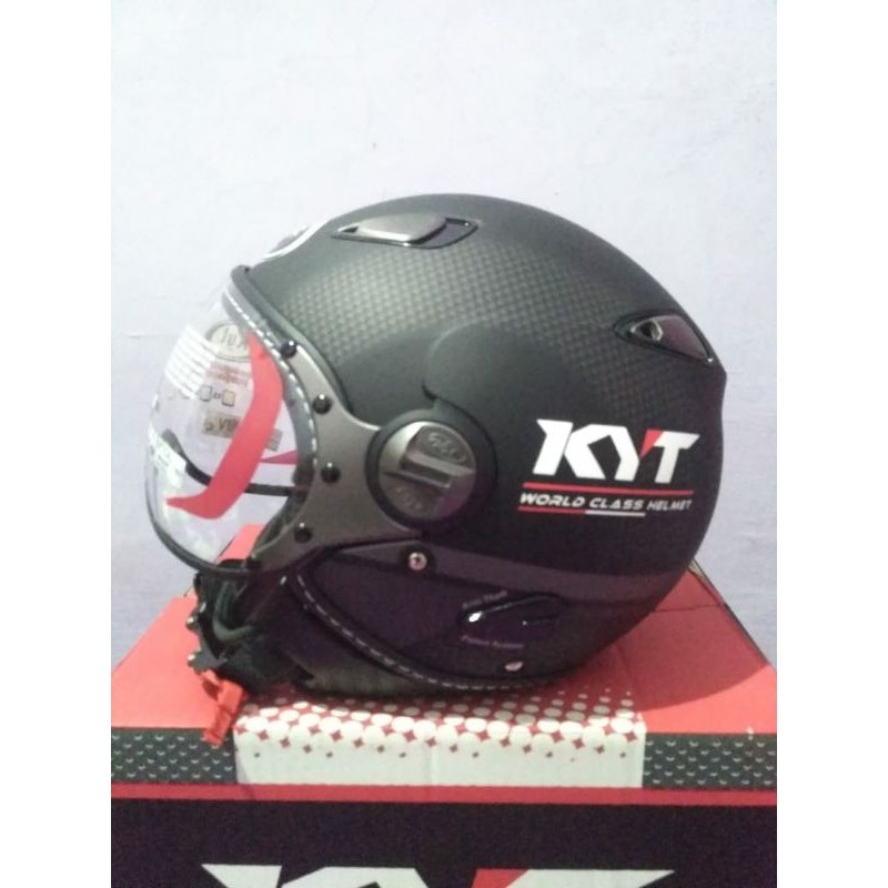 Jual Helm KYT Elsico seri 3 Black doff Gunmetal Original KYT Shopee