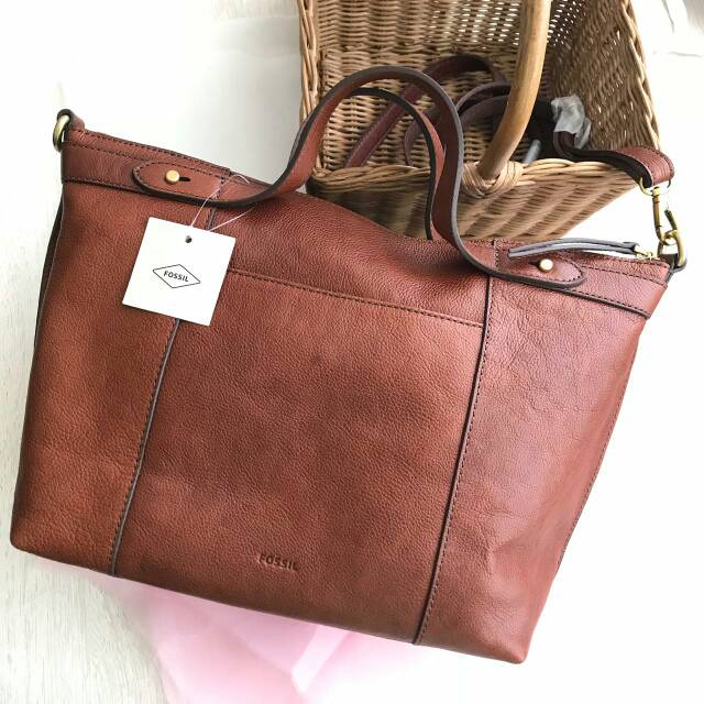 Fossil sadie clearance satchel brandy