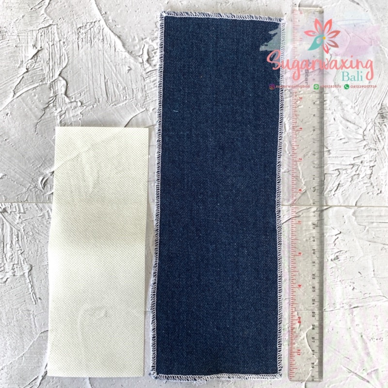 Jual KAIN JEANS UNTUK WAXING isi 2 lembar /pasang Shopee Indonesia