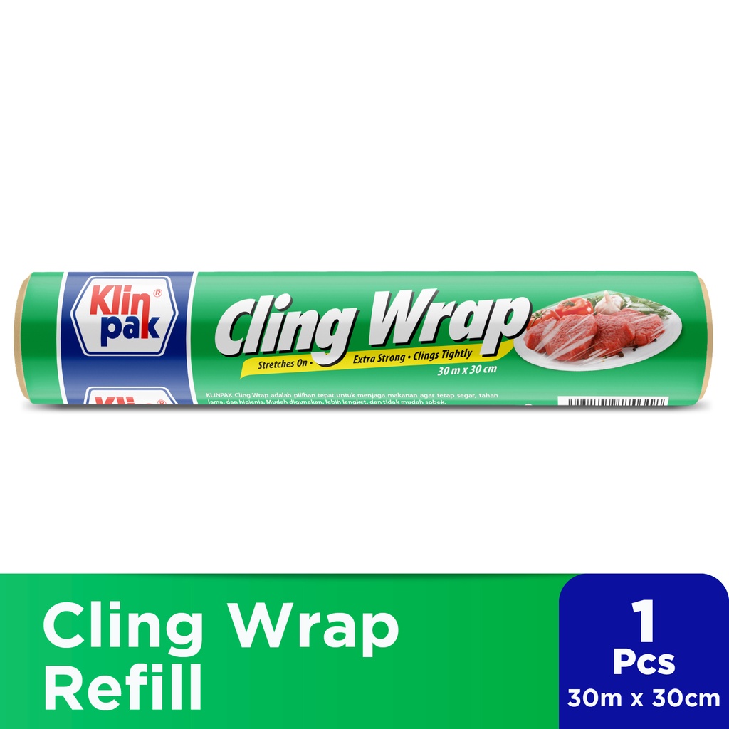 Jual Klinpak Cling Wrap Refill Reguler Pembungkus Makanan dan Buah Shopee Indonesia