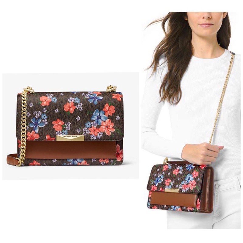 Jade floral best sale gusset shoulder bag