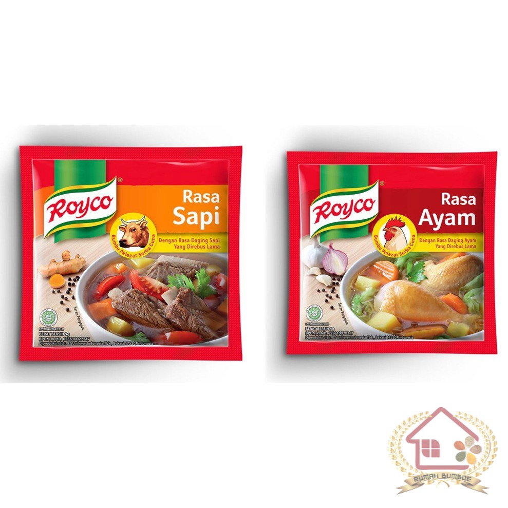 Jual (12 sachet x 1 renteng) ROYCO Bumbu Penyedap Rasa Instant Dengan ...