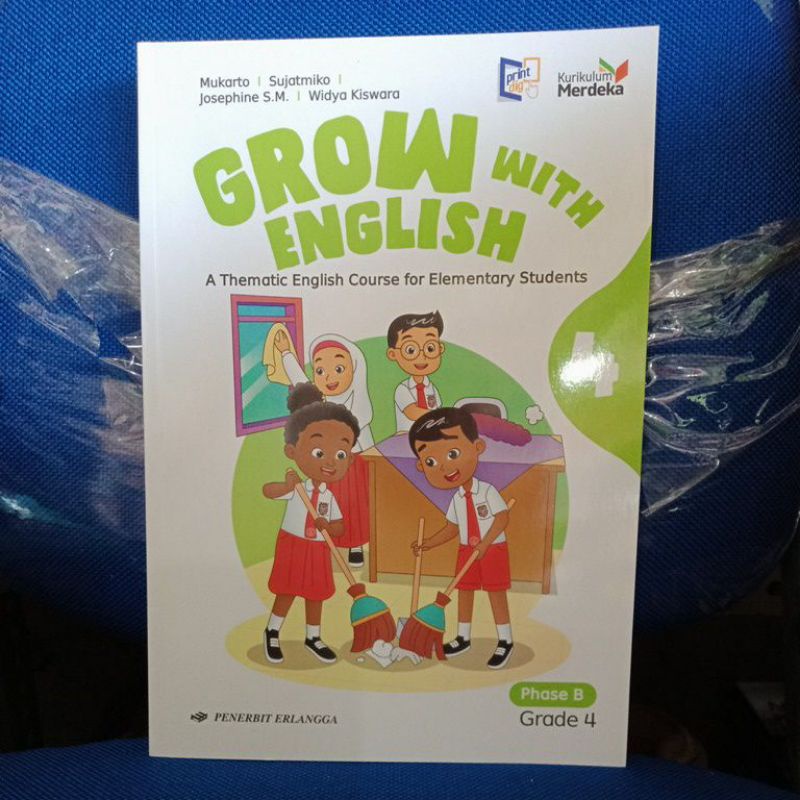 Jual GROW WITH ENGLISH 4 KURIKULUM MERDEKA, ERLANGGA | Shopee Indonesia