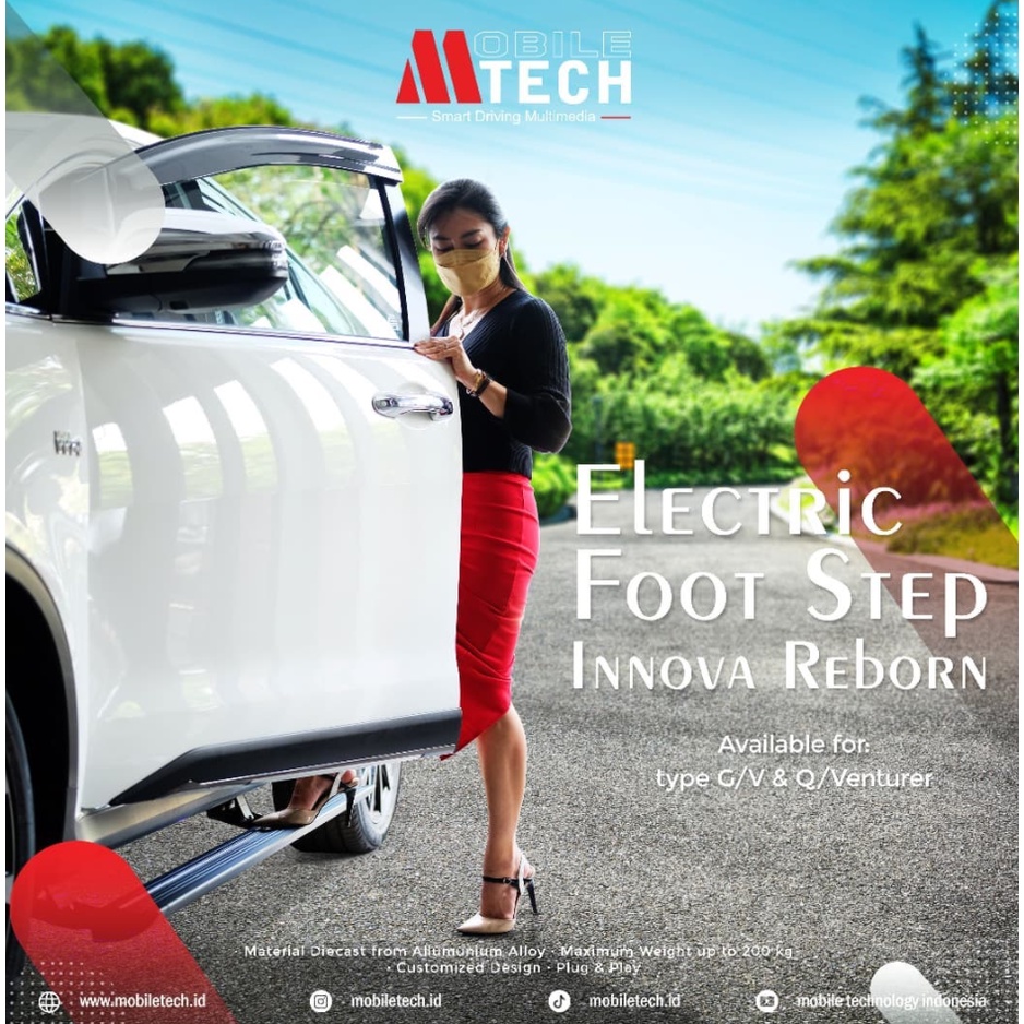 Jual Mtech Electric Foot Step Automatic Footstep Almaz Terra Lexus Benz ...