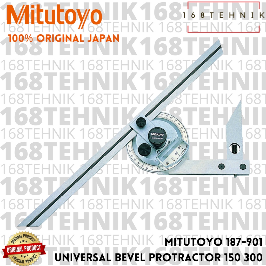 Jual MITUTOYO 187901 UNIVERSAL BEVEL PROTRACTOR 150 MM , 300 MM