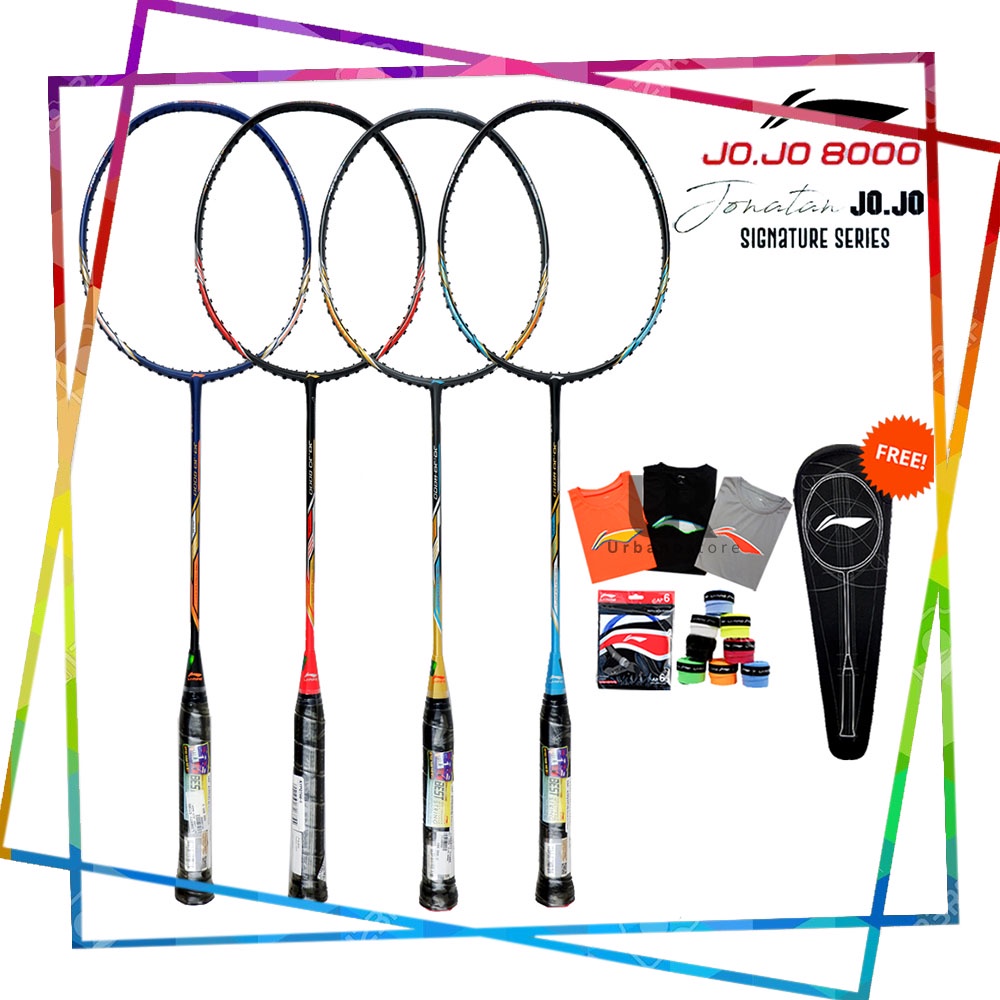 Jual Raket Badminton ORIGINAL LINING JOJO 8000 + TAS + BAJU + SENAR ...